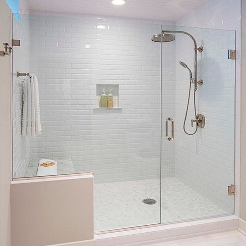 Tempered Glass Shower Door – 3/16" Frameless Clear Glass