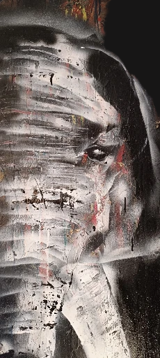 JAIPUR/ Inspiré de mes voyages .Peinture Edith Mary G.