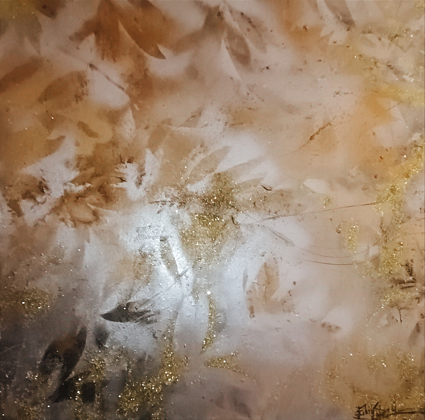 GOLD GLITTER/ Peinture Emotionnelle Edith Mary G.