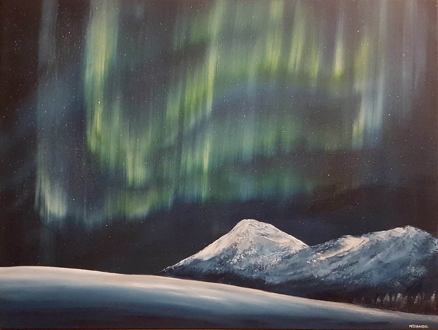 "Celestial dance of auroras"