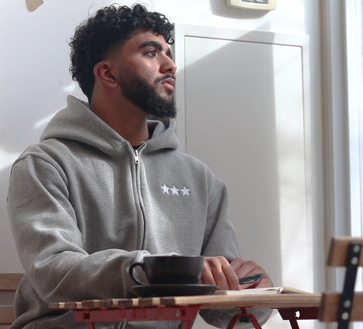 Classic Three Star Grey Zip