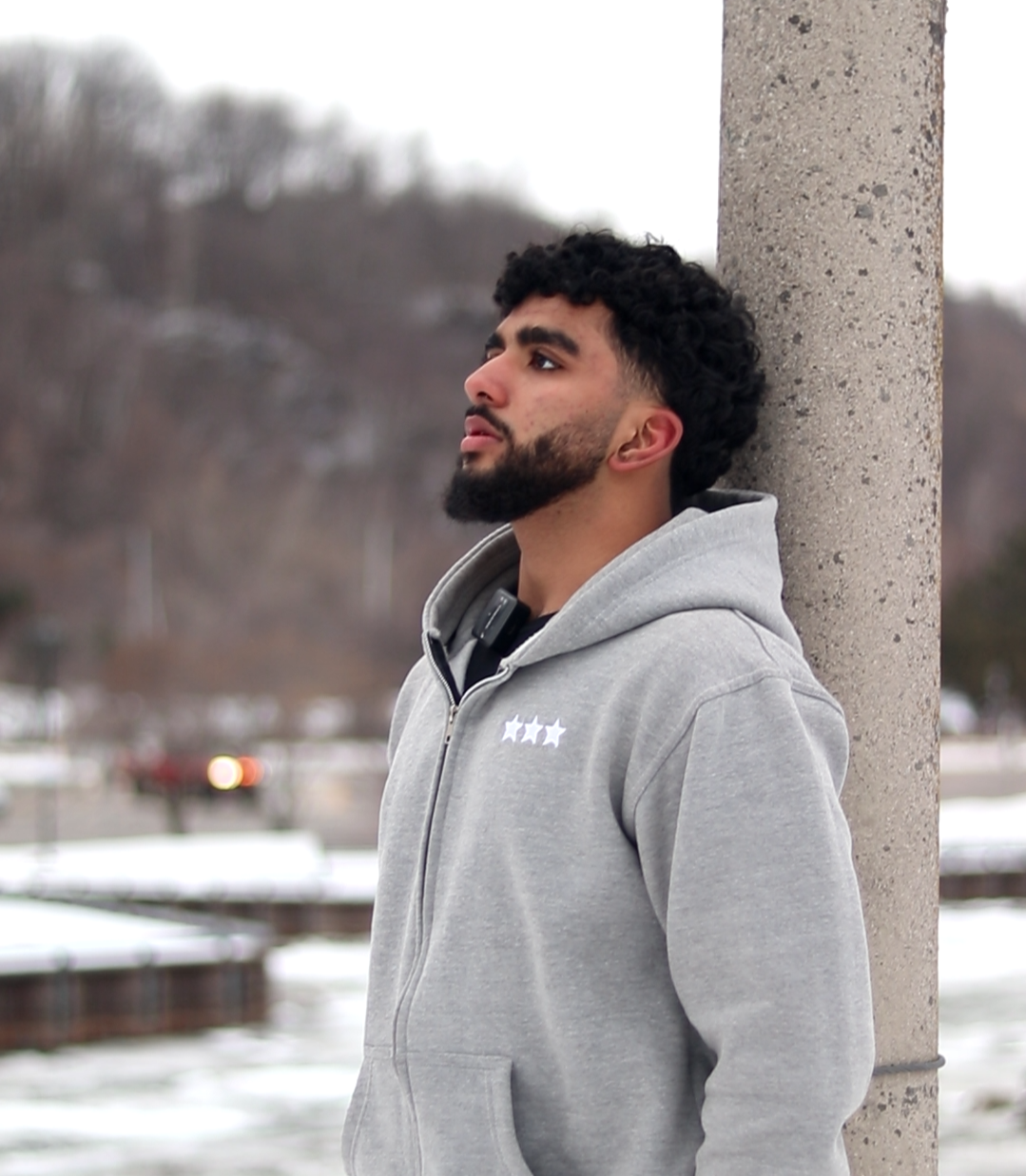 Classic Three Star Grey Zip 