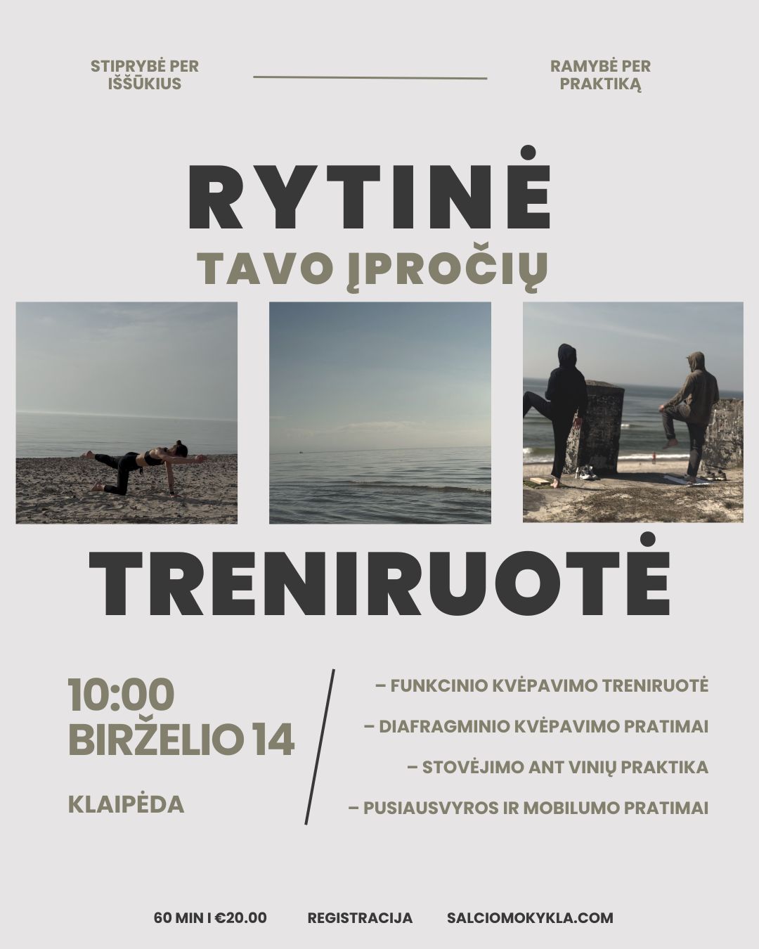 RYTINĖ TRENIRUOTĖ