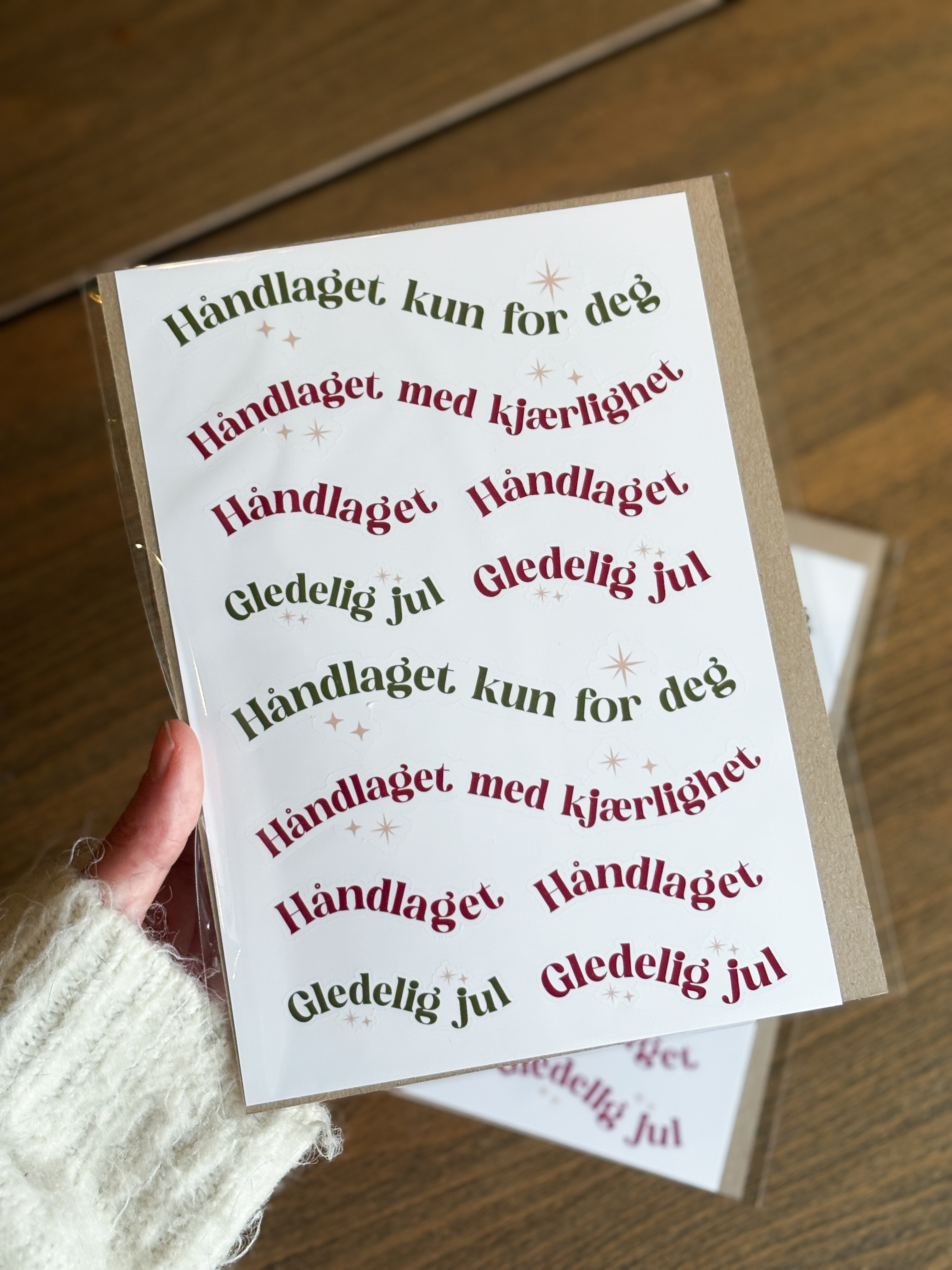 Håndlaget - klistremerker