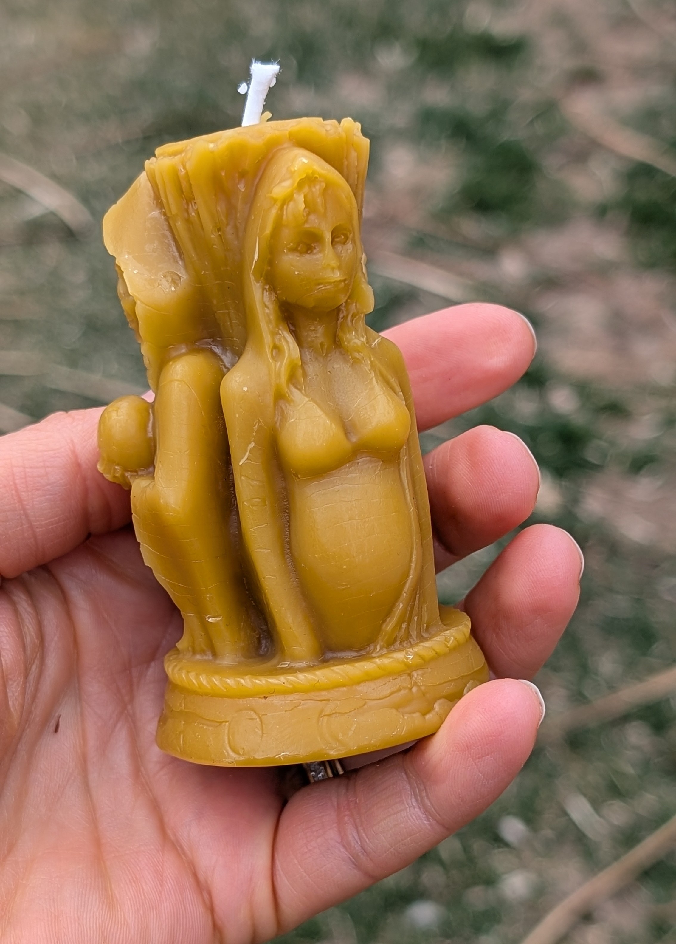 THREE GODDESSES CANDLE - 100% Beeswax