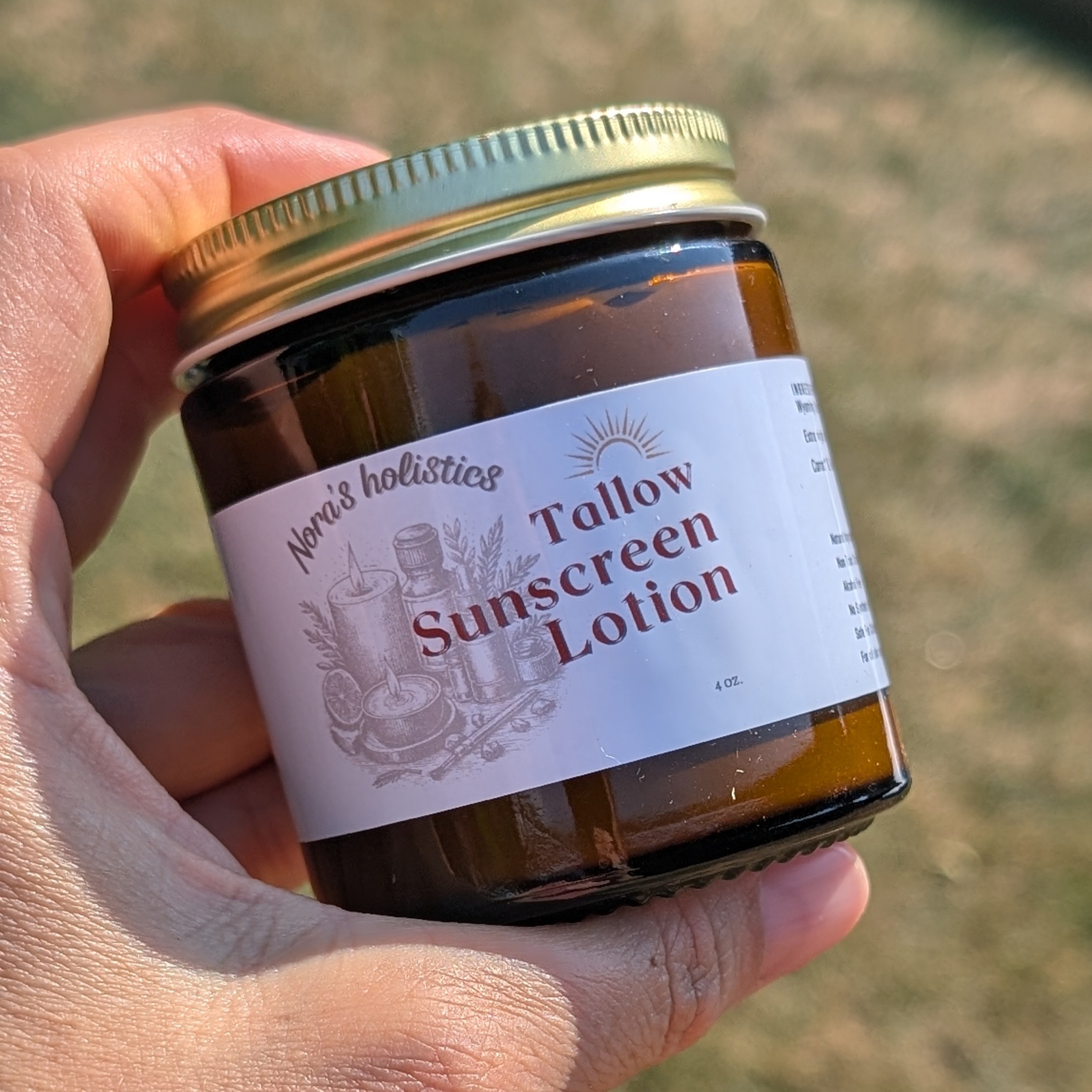 TALLOW SUNSCREEN Lotion 4oz