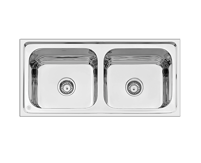 Quatrino - Double Bowl Top Mount Sink
