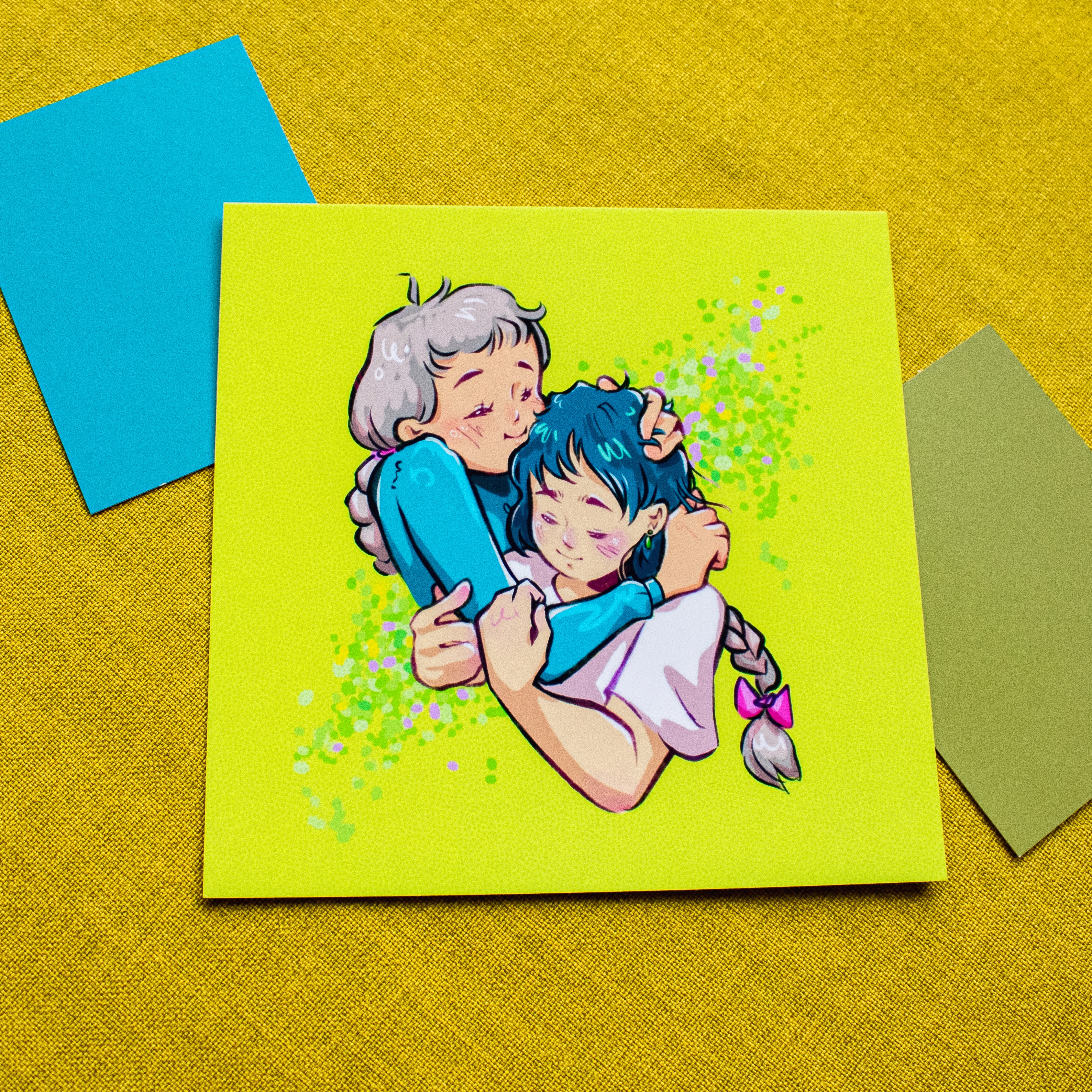 Howl & Sophie Square Print