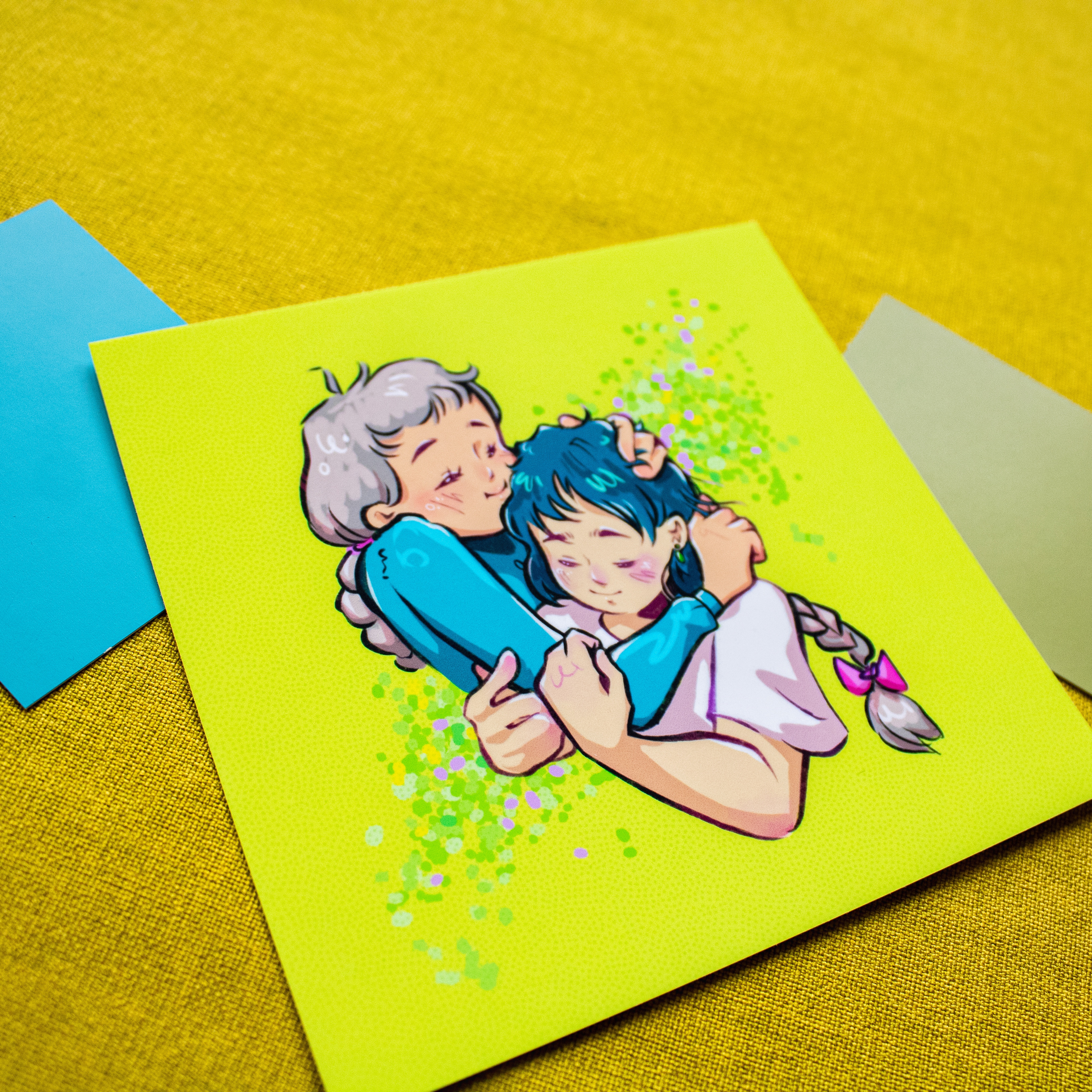 Howl & Sophie Square Print
