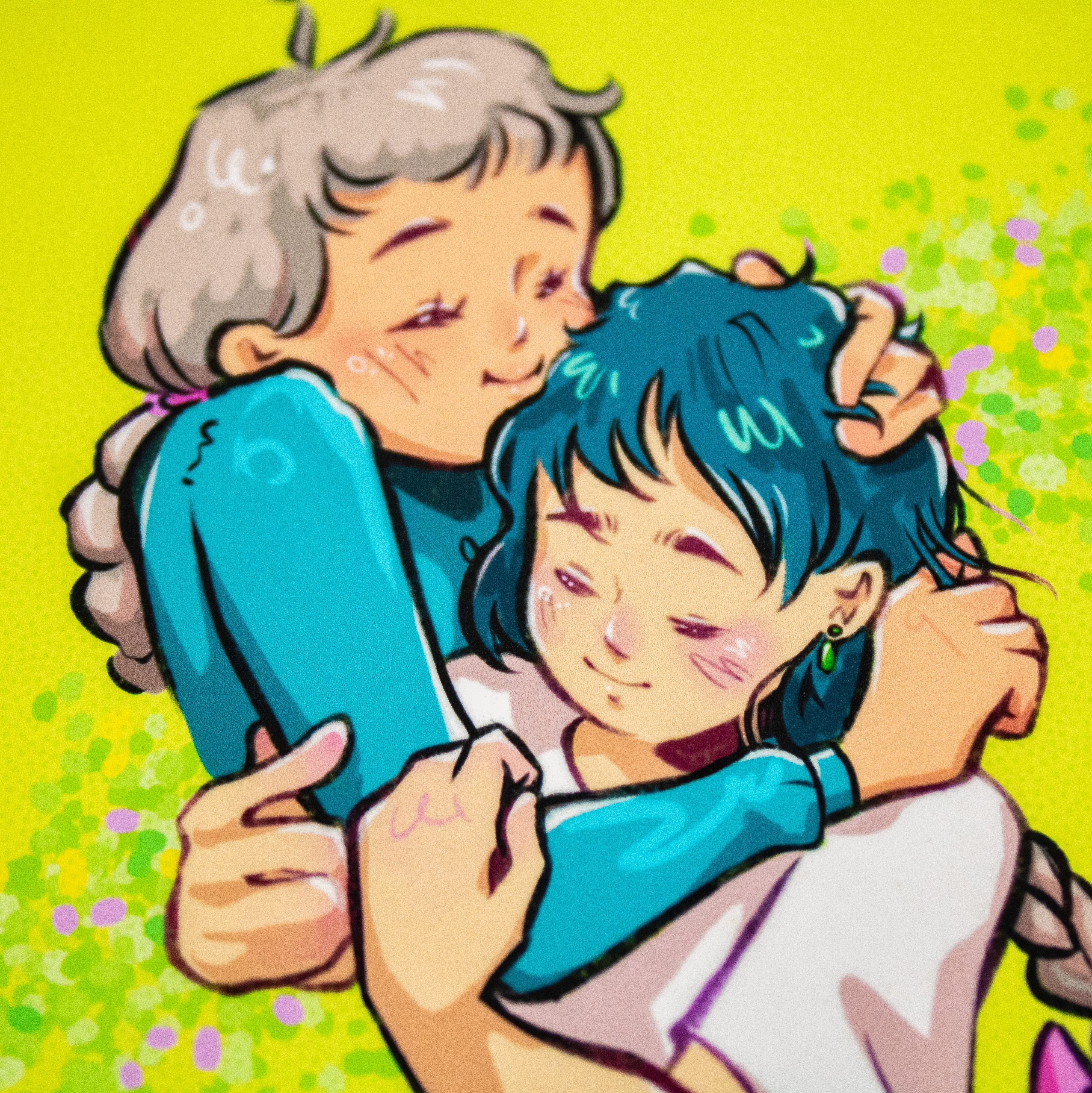Howl & Sophie Square Print