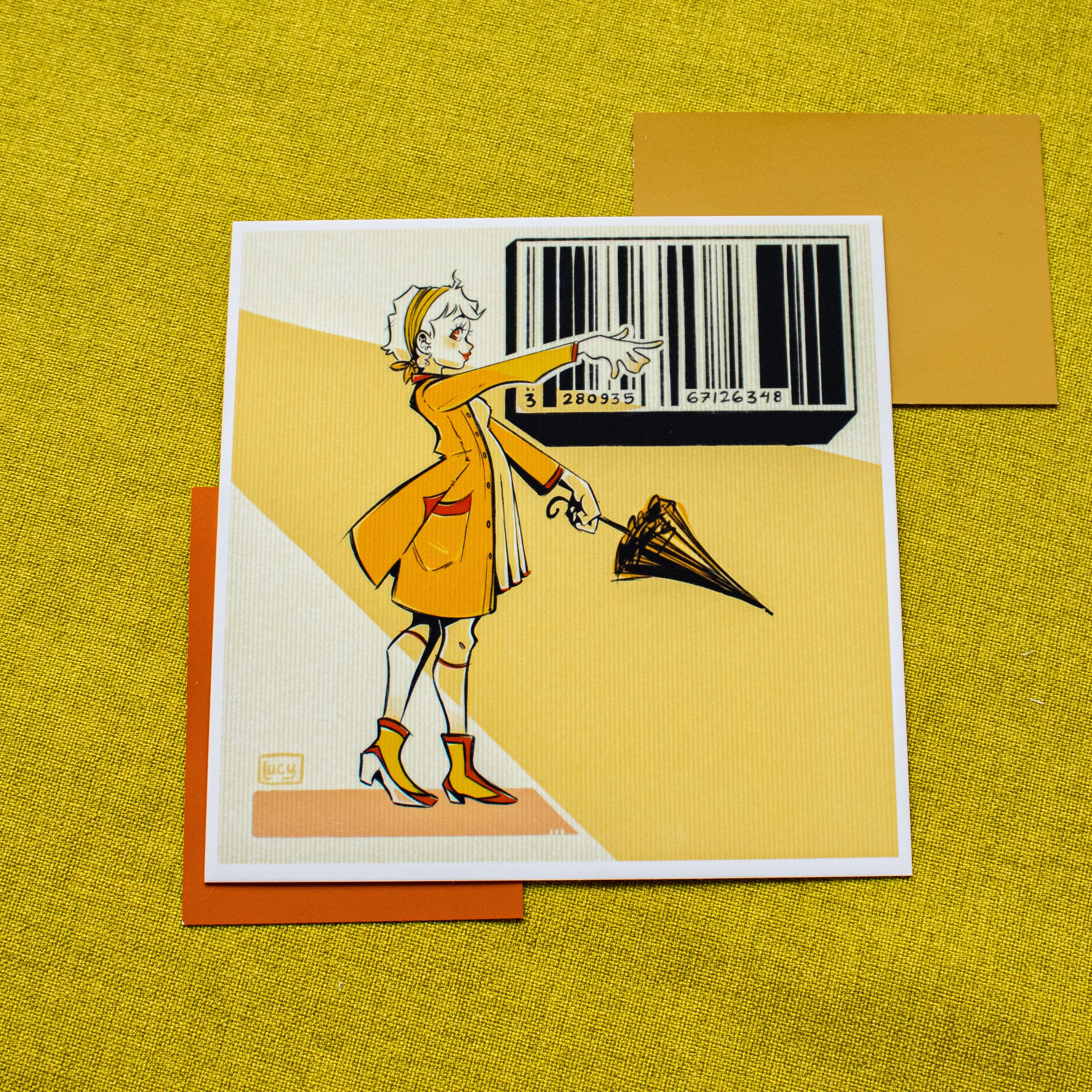 Barcodes Square Print
