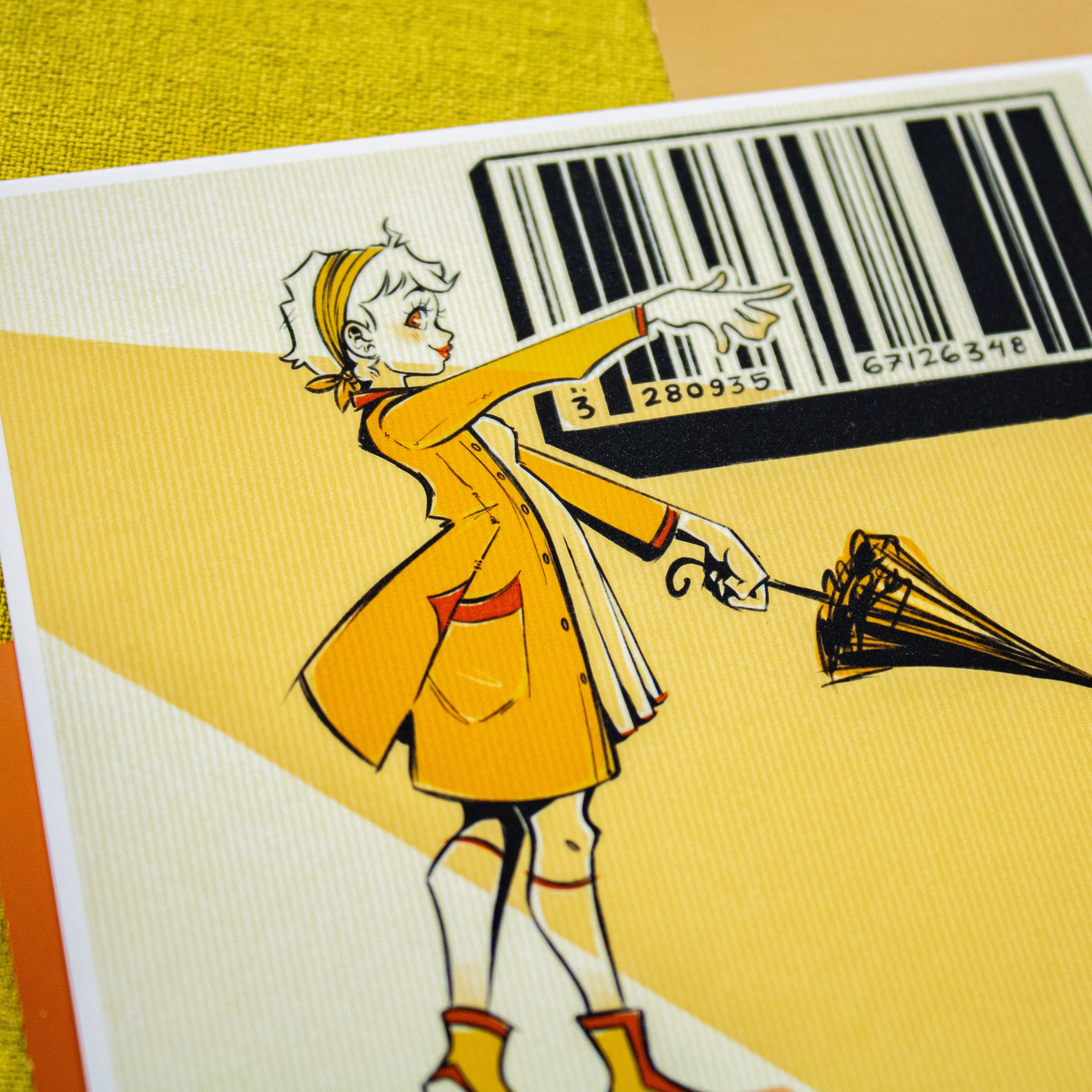 Barcodes Square Print