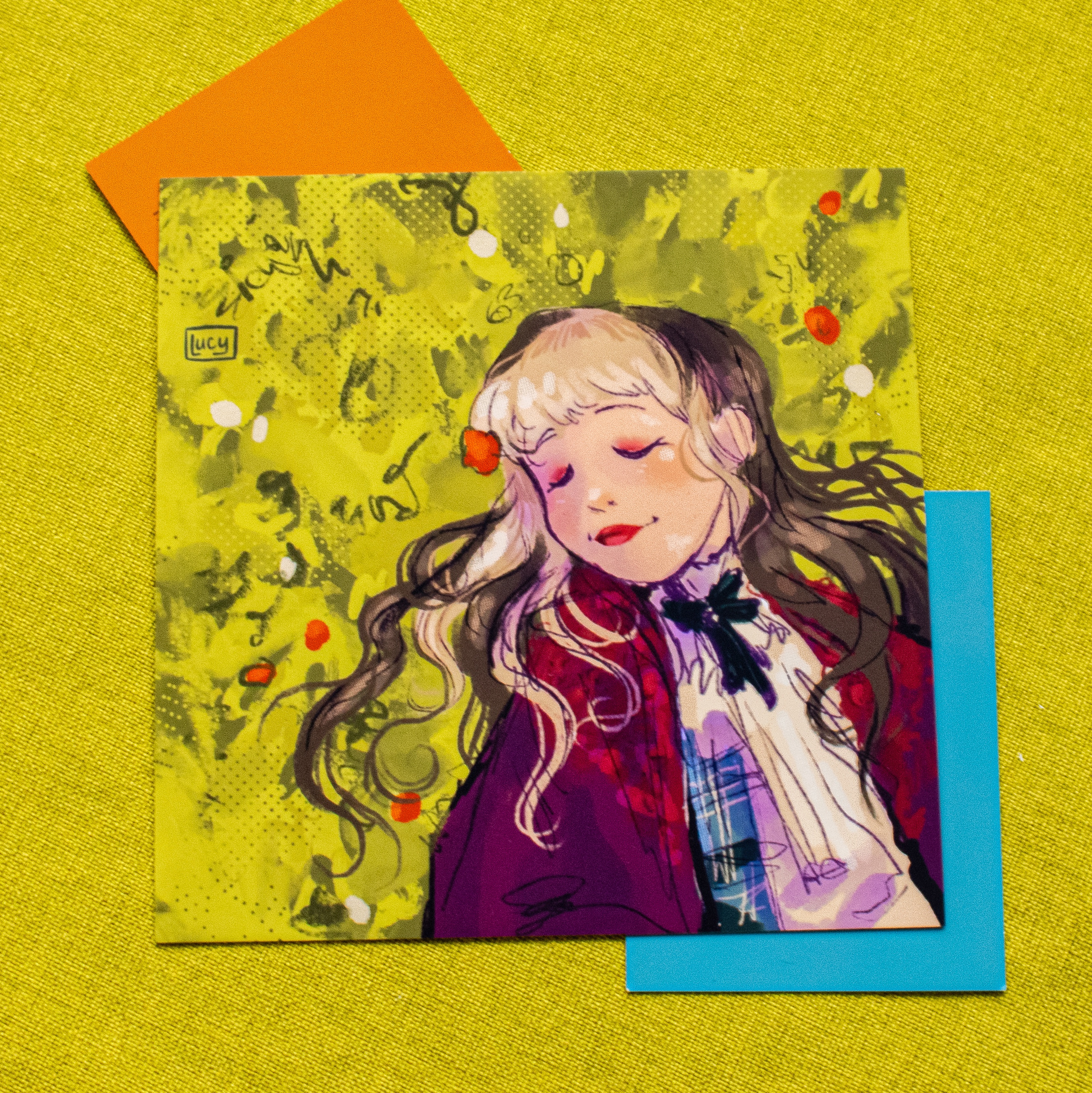 Moth Fields Square Print