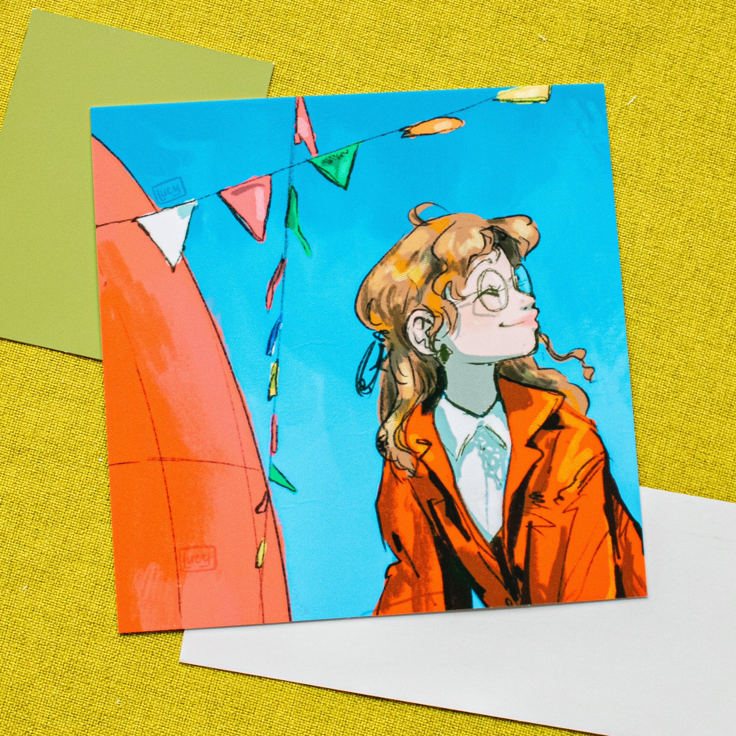 Bunting Square Print