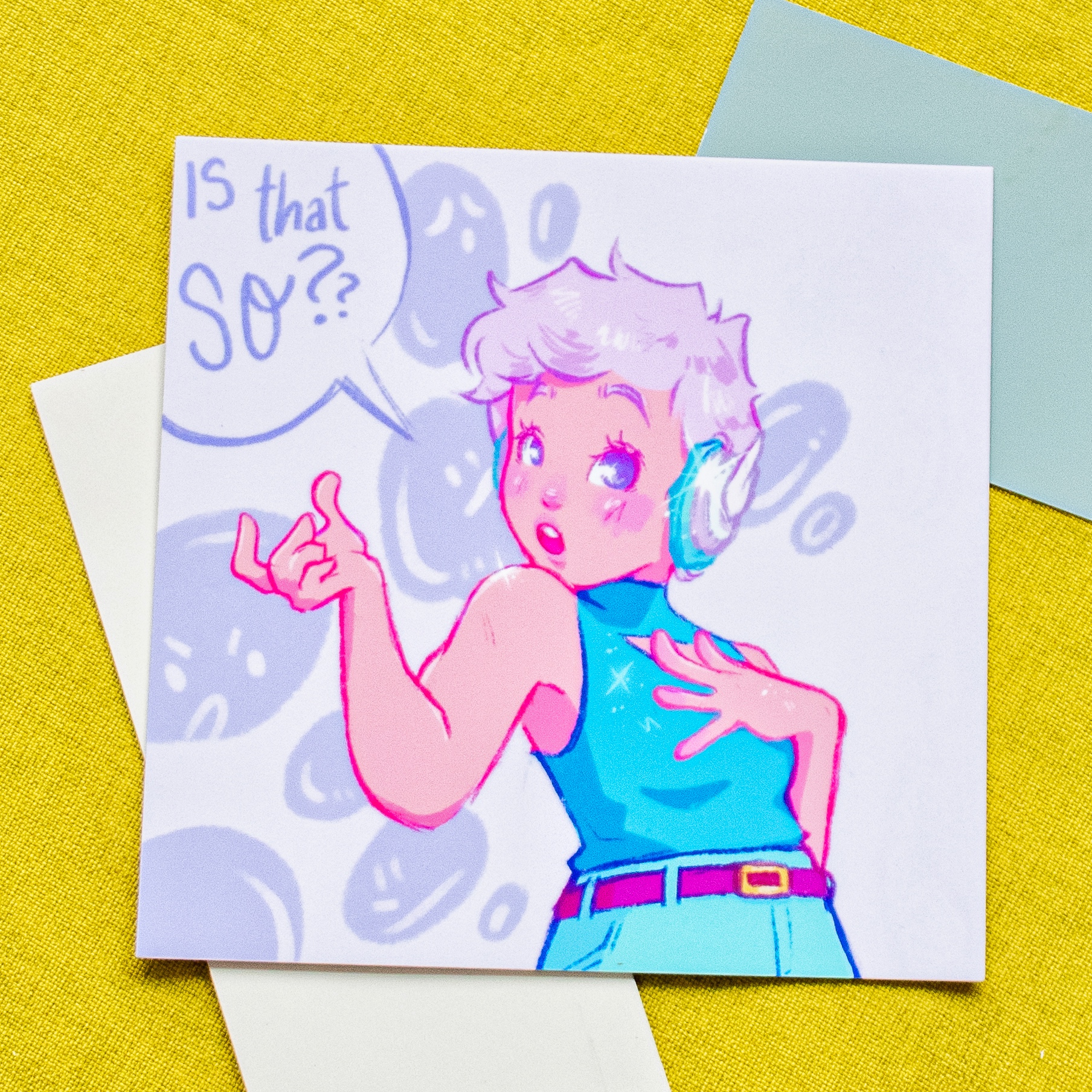 Forg Girl Series Square Prints