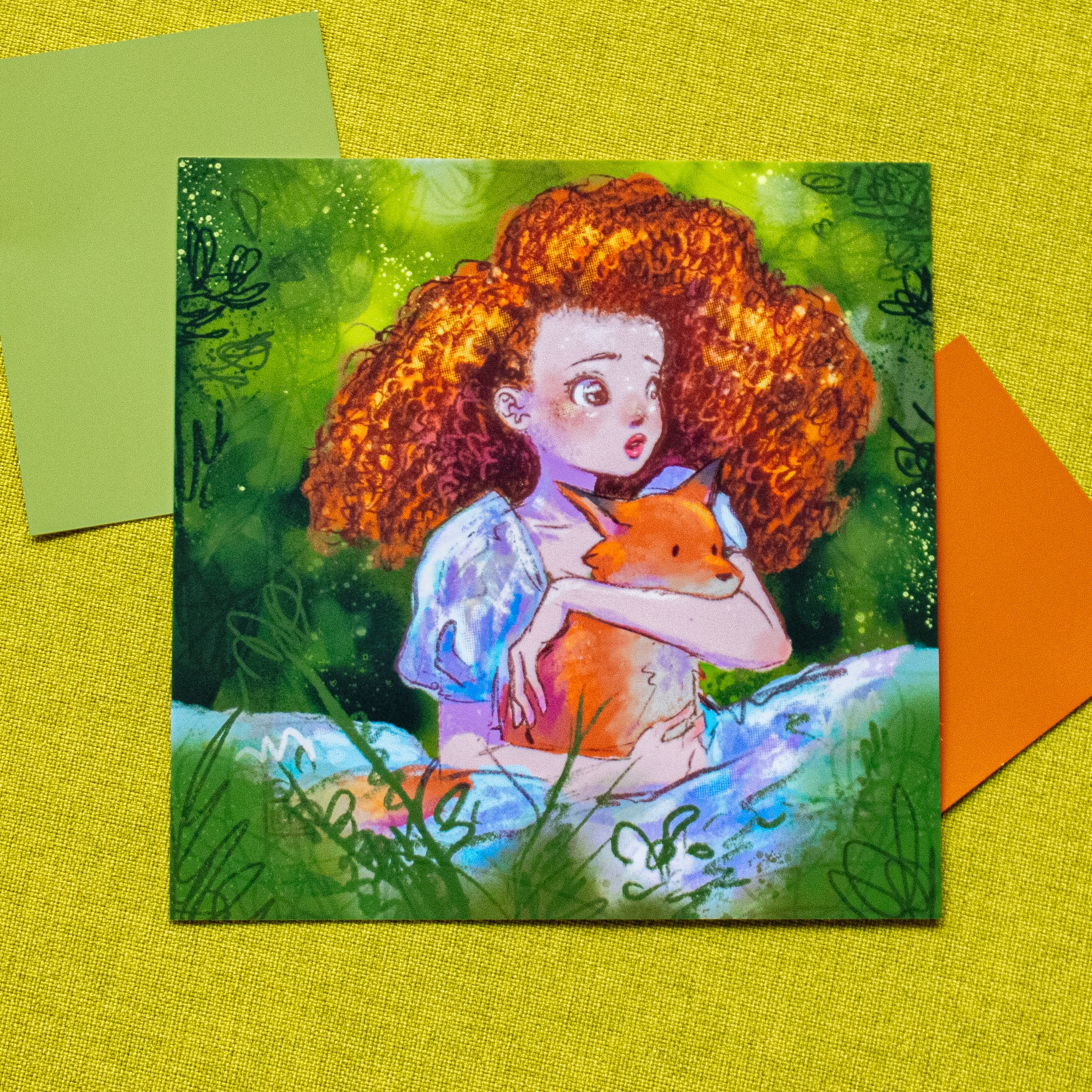 Foxy Square Print