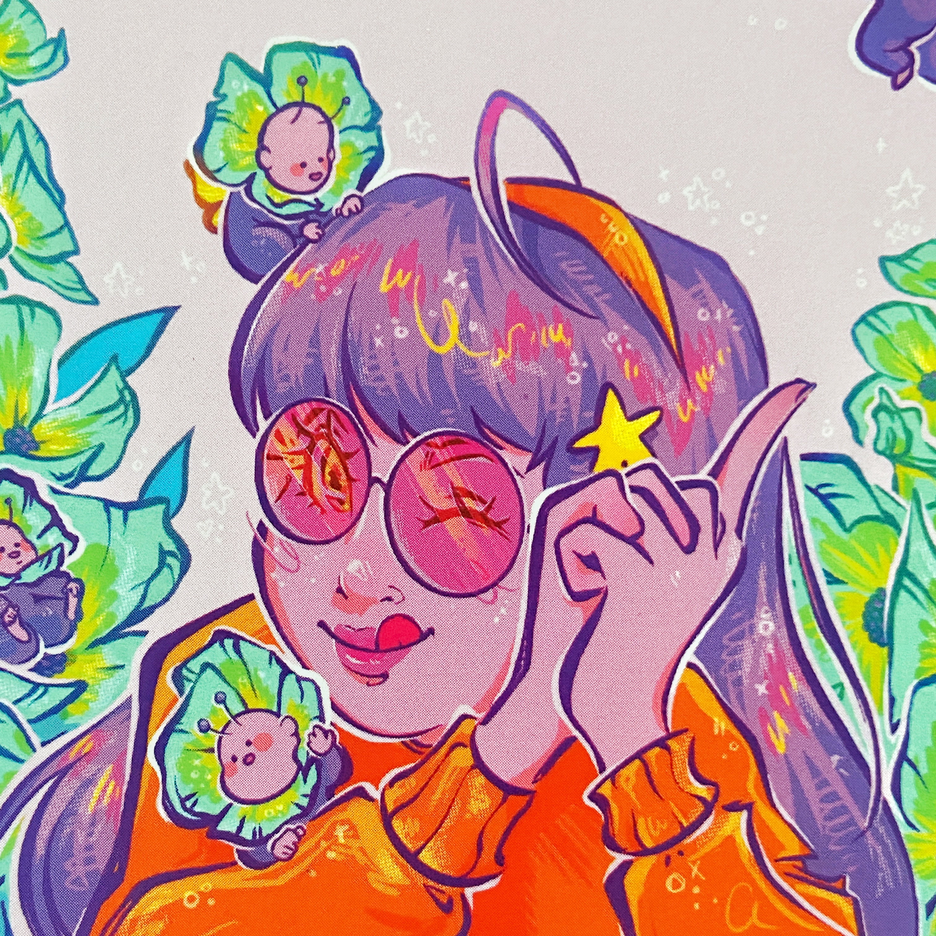 Rose Colored Glasses Stickers and Notebook Set