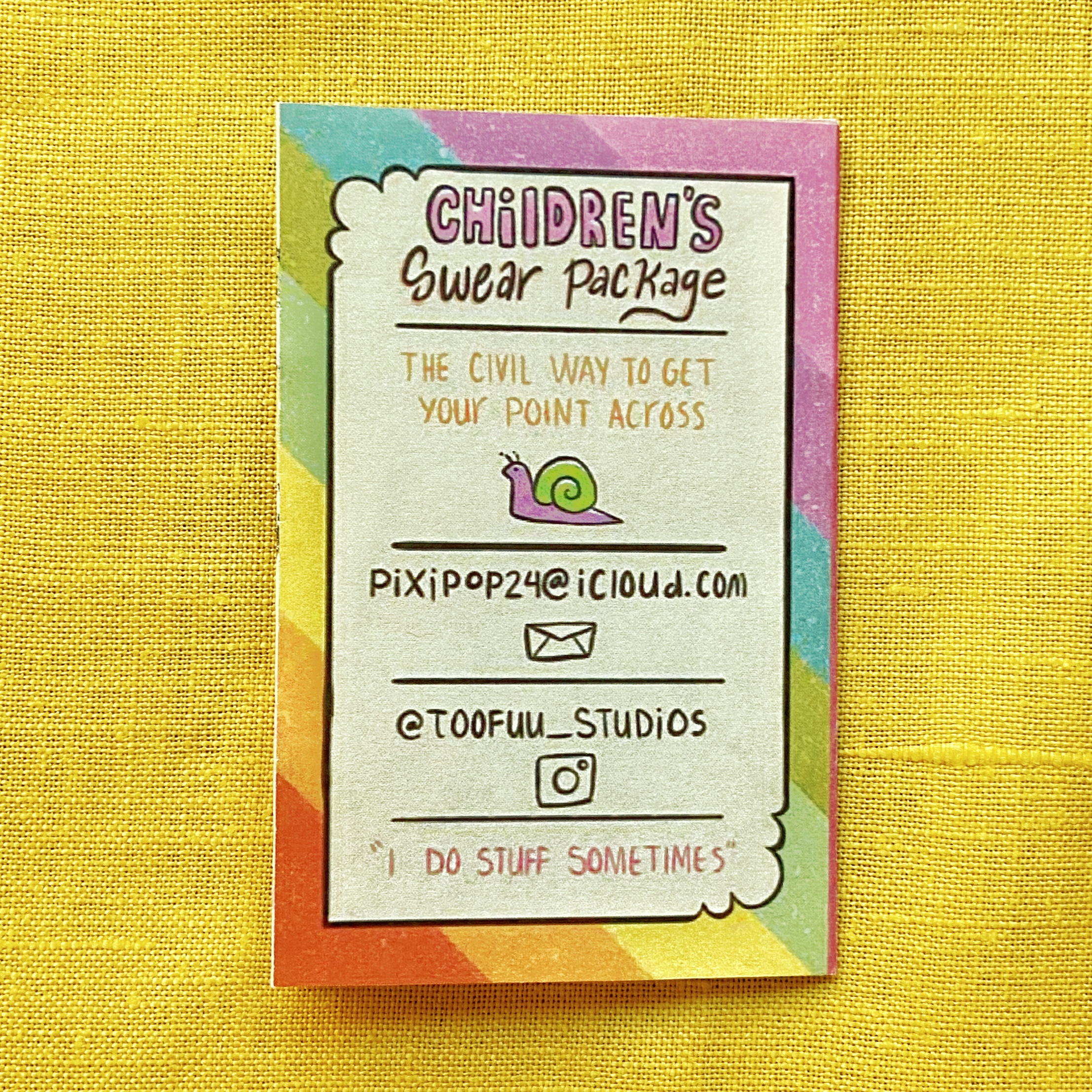 Children's Swear Package Zine