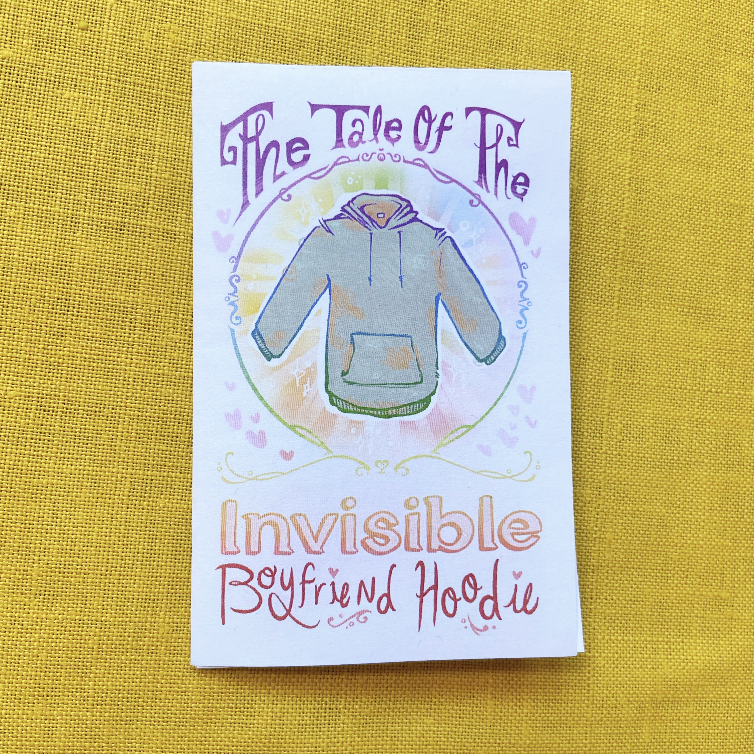 Invisible Boyfriend Hoodie Zine