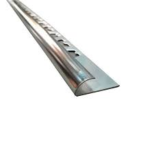 Perfil de aluminio listel guarda acero inoxidable 10mm