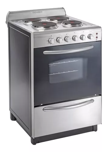 Cocina Domec Cexg, Eléctrica, 4 Hornallas, Acero Inoxidable