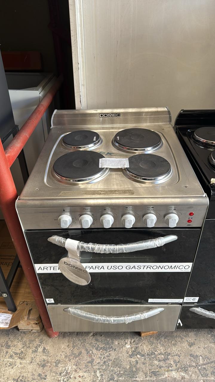 Cocina Domec Cexg, Eléctrica, 4 Hornallas, Acero Inoxidable