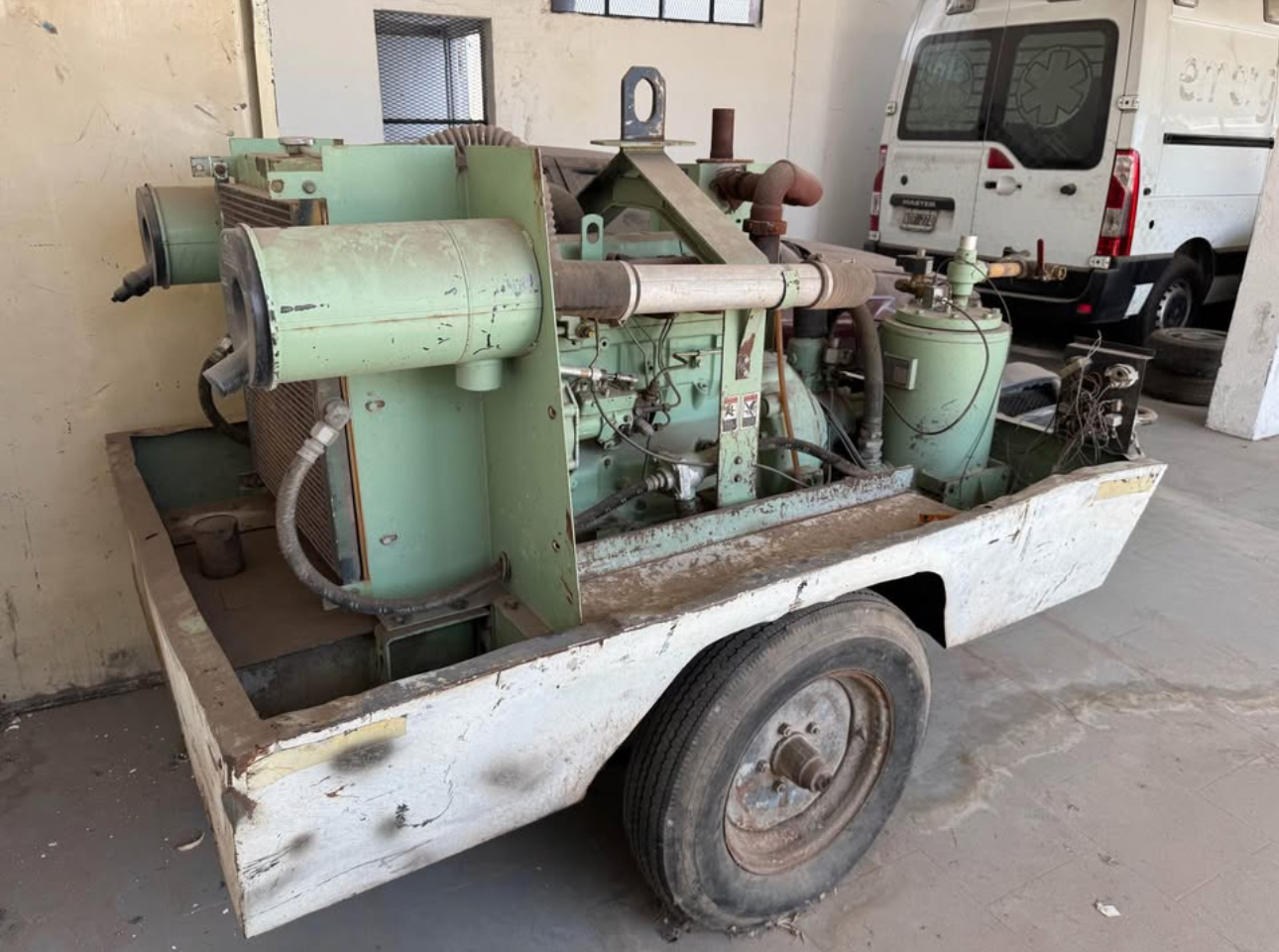 Motocompresor sullair 185q diésel con motor John Deere