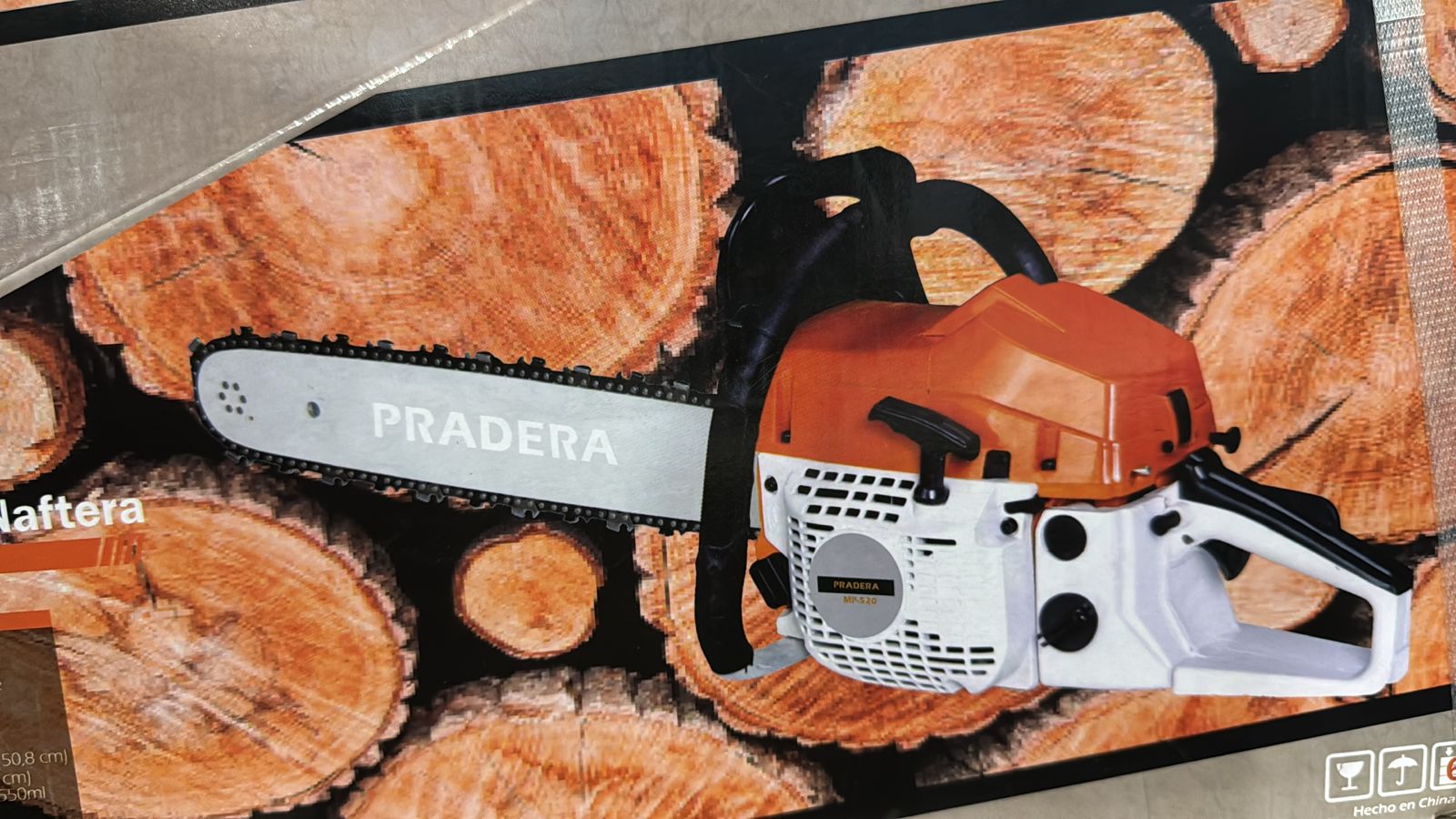 Motosierra A Nafta Pradera 52cc  2.4hp 
