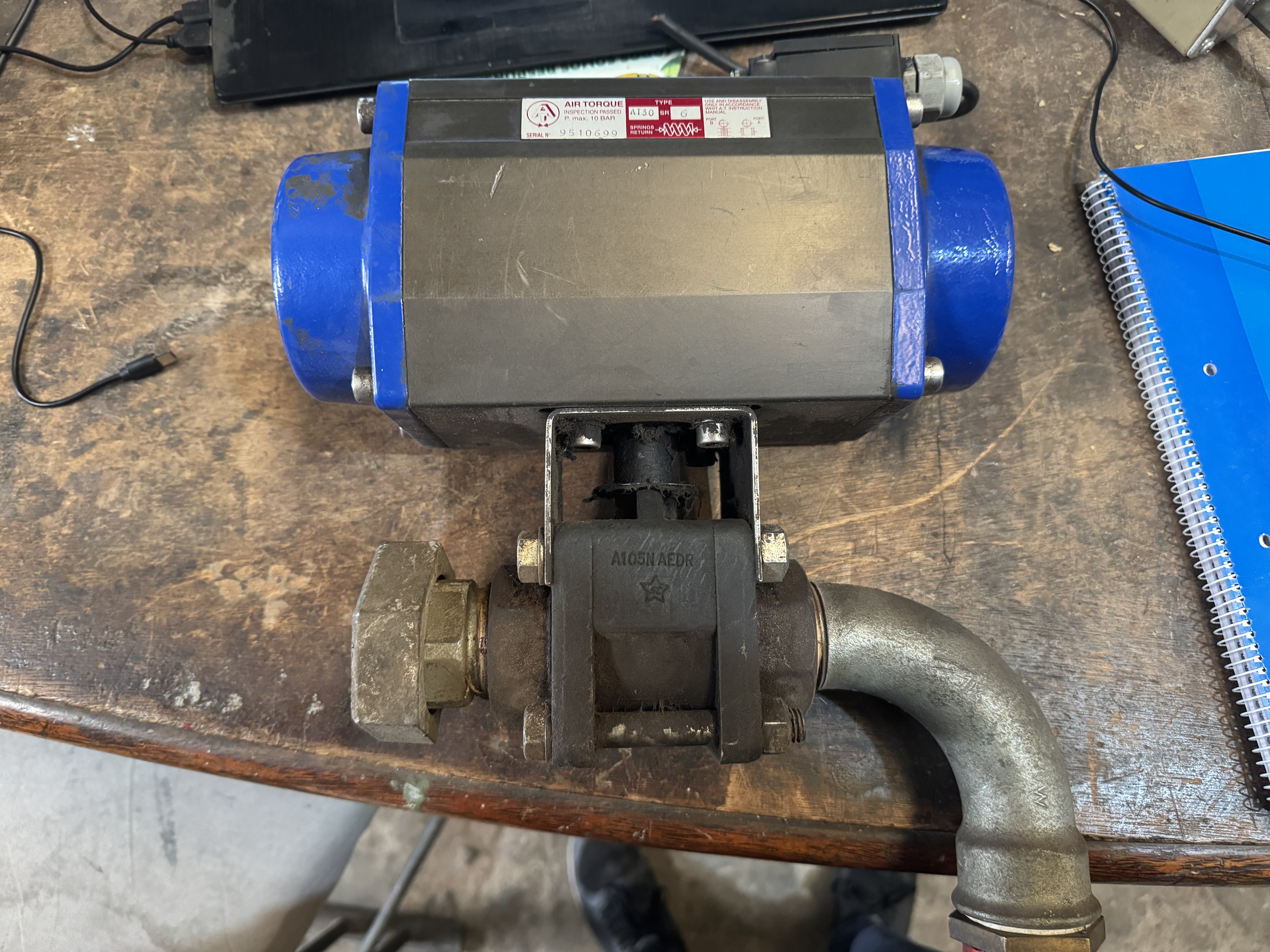 Air torque actuador at130 sr6 