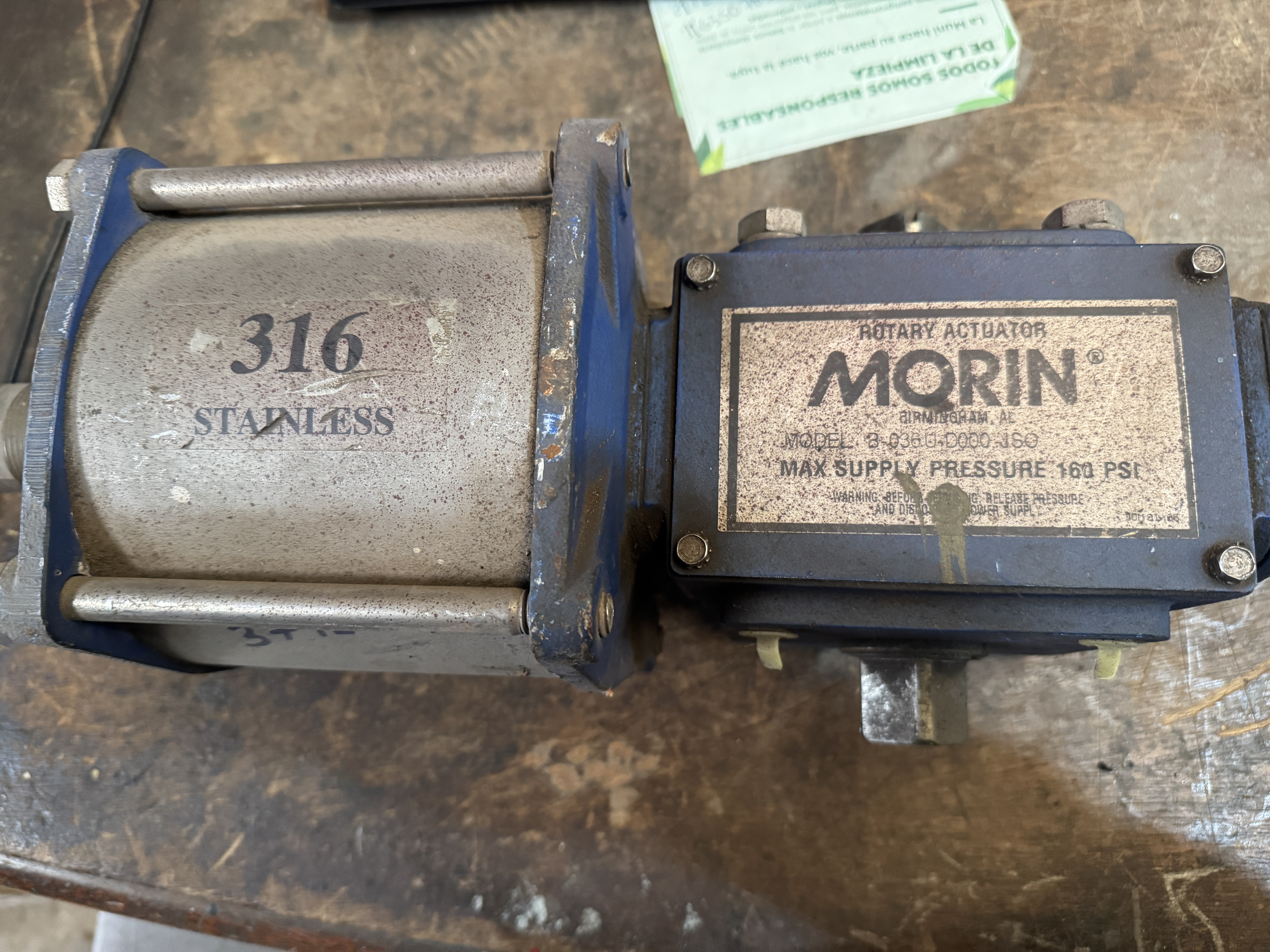 Actuador rotativo morín modelo b036u d000 jso
