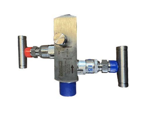 Válvula integral de bloqueo y purga 6000psi 1/2”