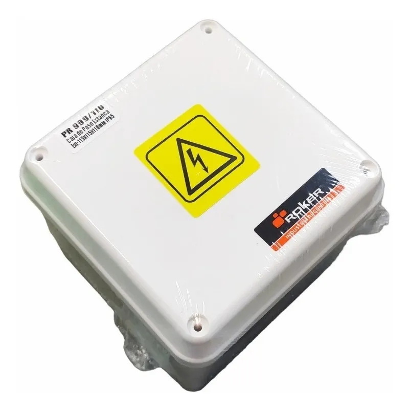 Caja De Paso Estanca Ip65 Con Protección Uv Roker Pr999/110 Color Blanco