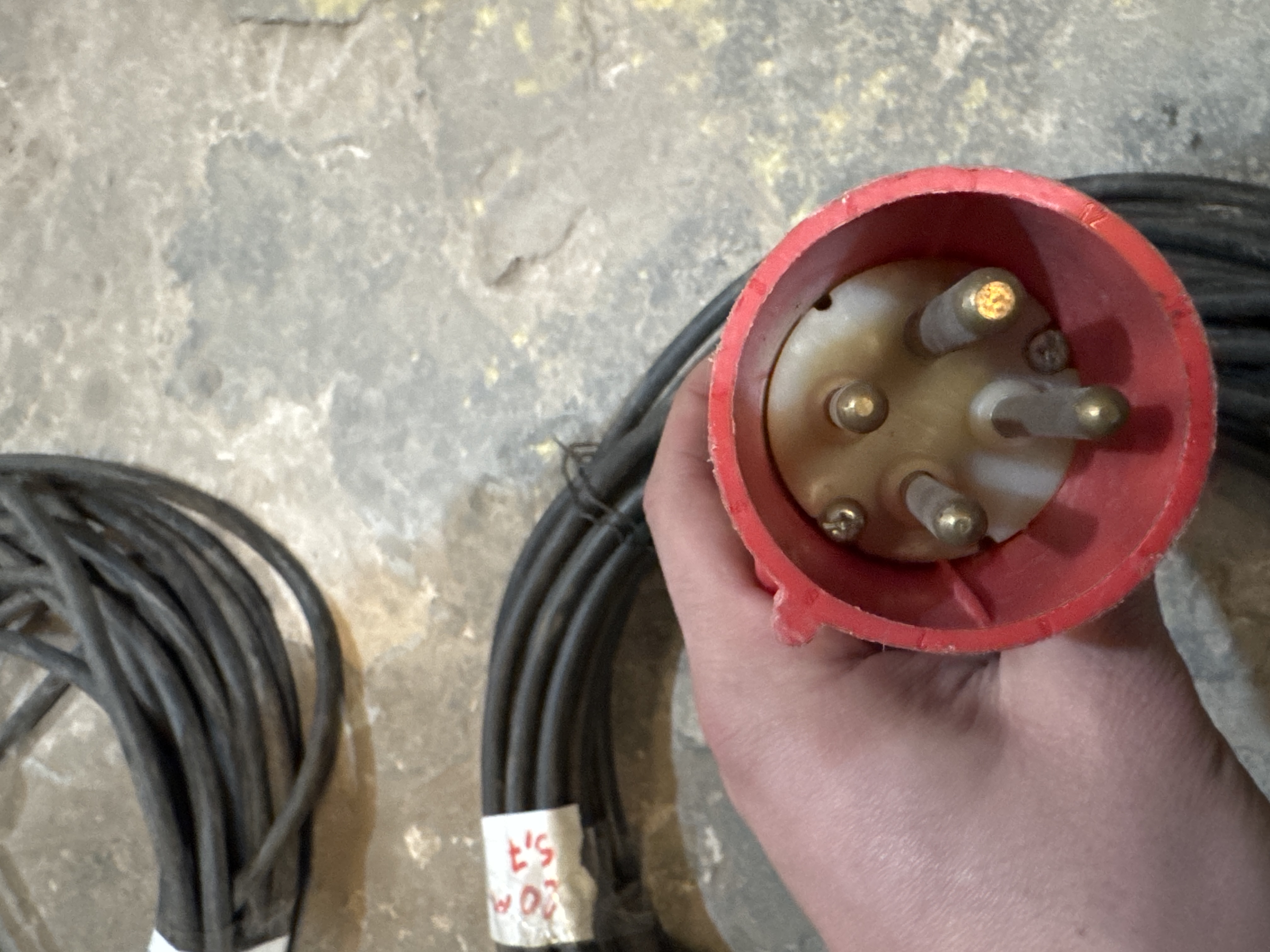 Cable alargue Trifasico 20 m con fichas Steck 