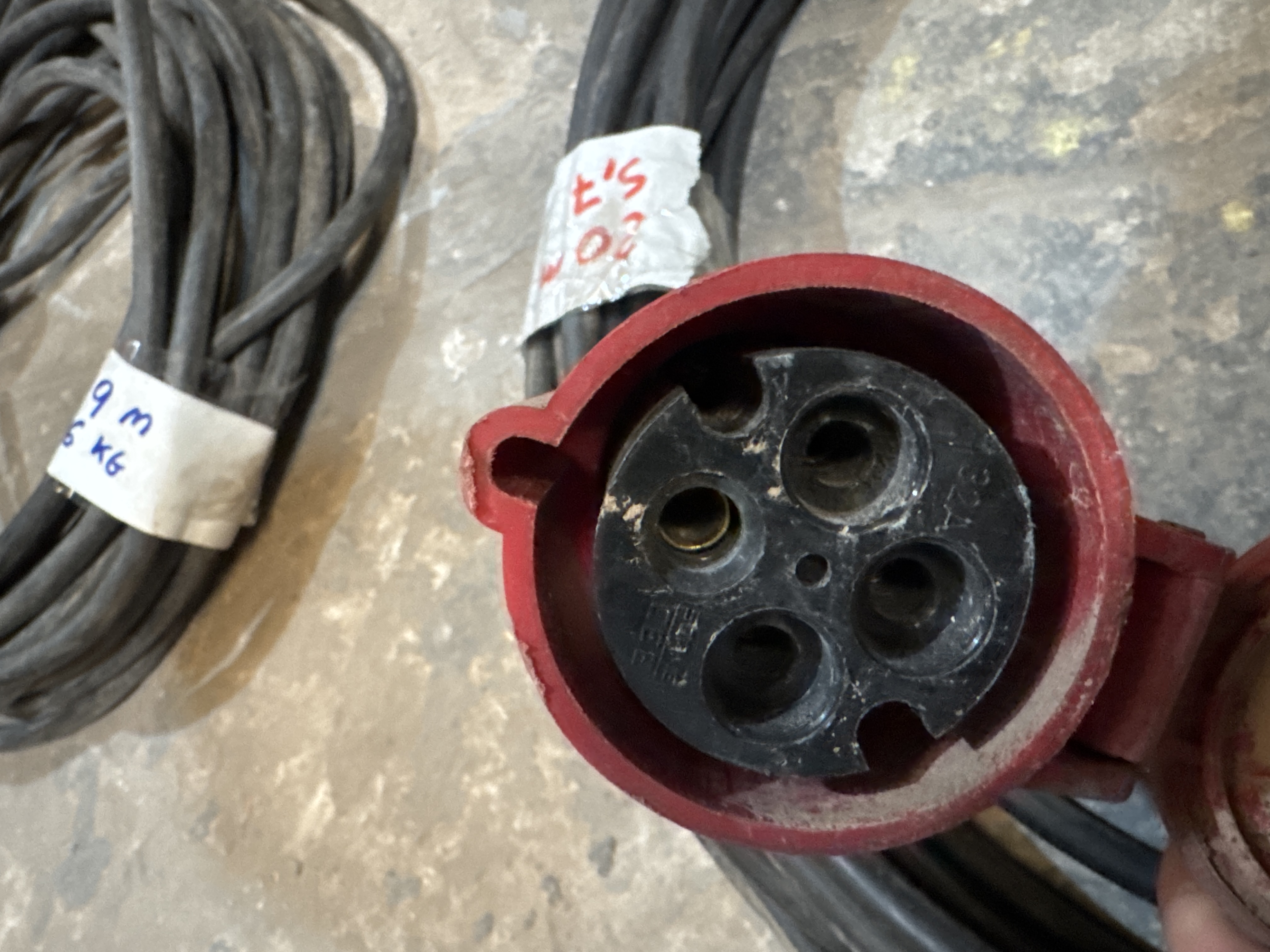 Cable alargue Trifasico 20 m con fichas Steck 
