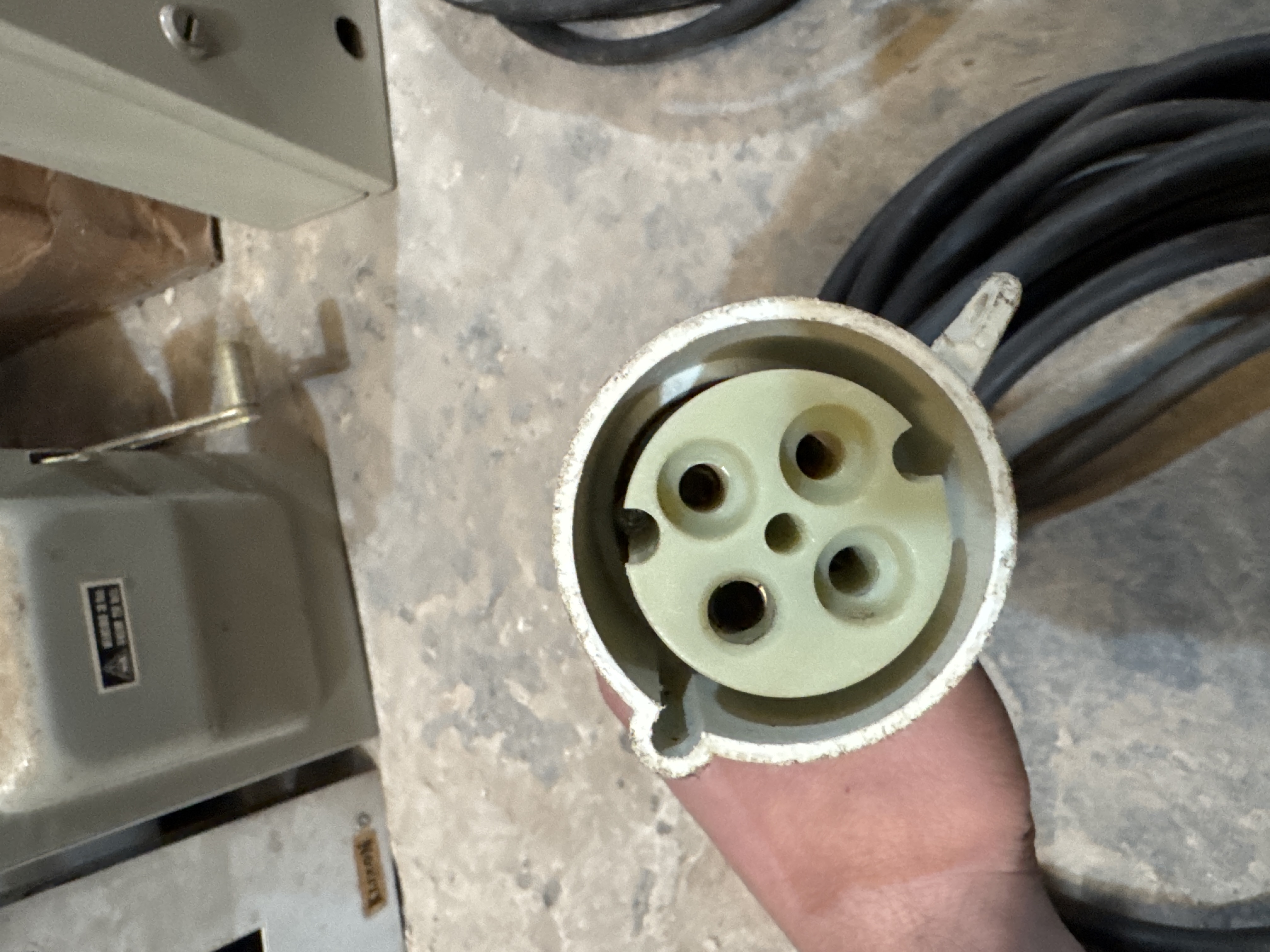 Cable alargue Trifasico con fichas steck 14 m 
