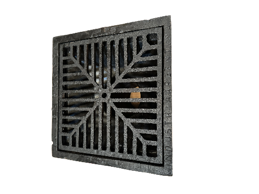 Embudo Rejilla de drenaje de hierro fundido 30x30