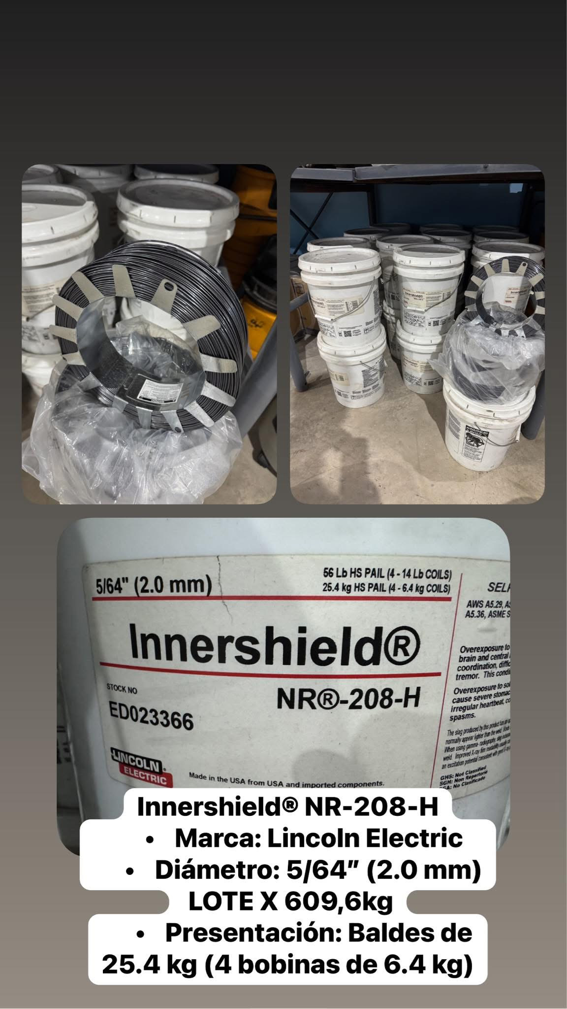 Lote de Alambre Innershield® NR-208-H x 609kg 