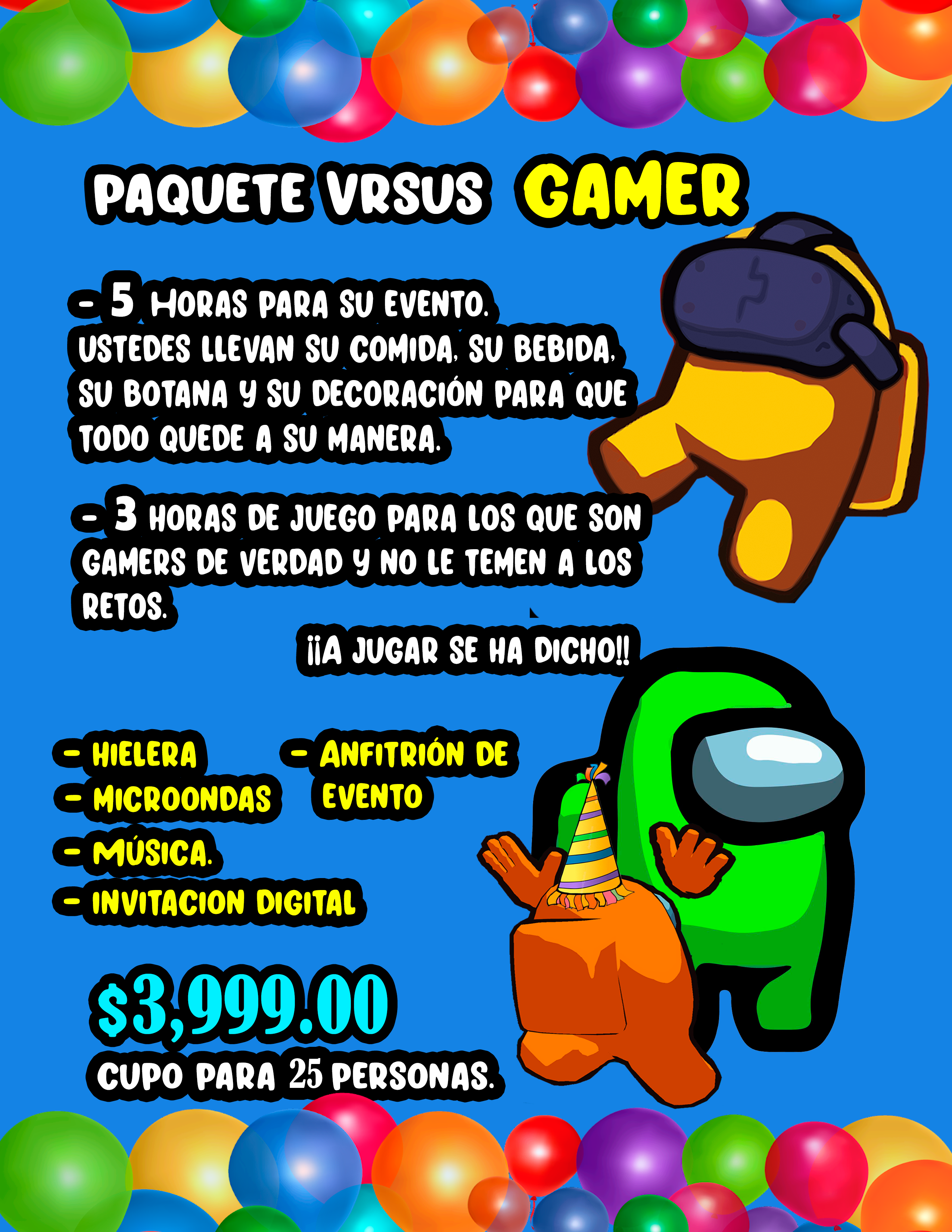 Paquete GAMER - $3,999.00