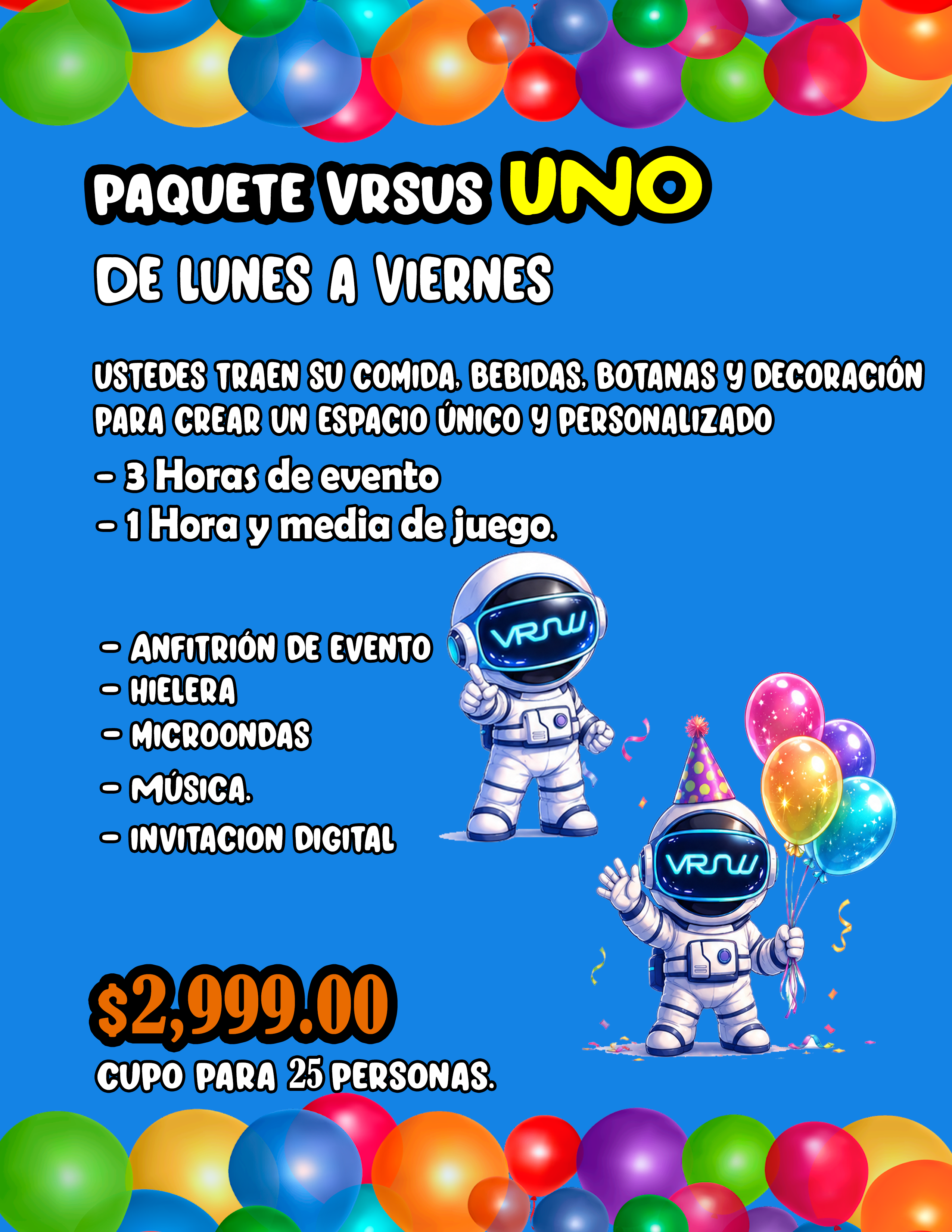 Paquete UNO - $2,999.00