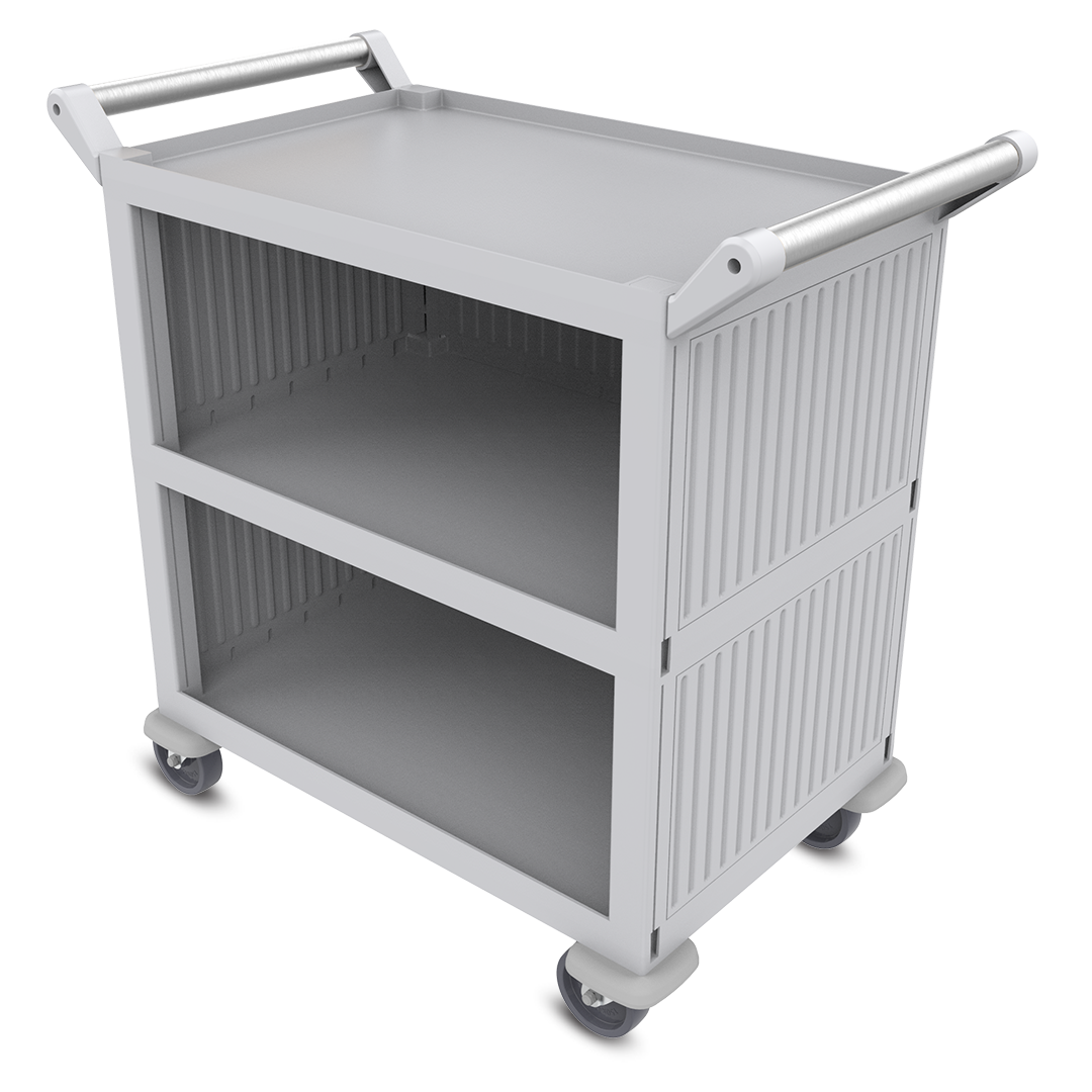 Plastic Service Trolley Enclosed