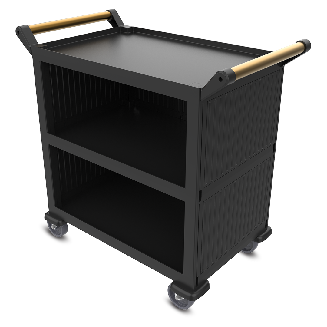 Plastic Service Trolley Enclosed