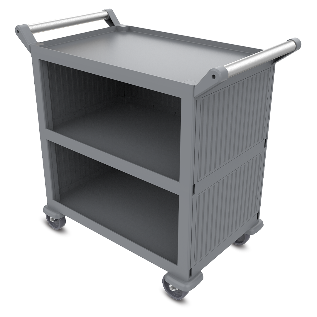 Plastic Service Trolley Enclosed