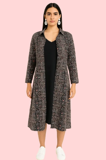 Elegant Long Jacket & Inner