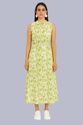 Floral Mandarin Collar Co-ord Set 