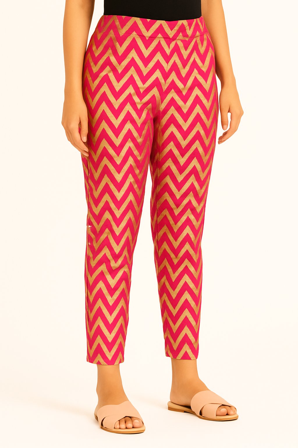 Festive Brocade Tapered Pants