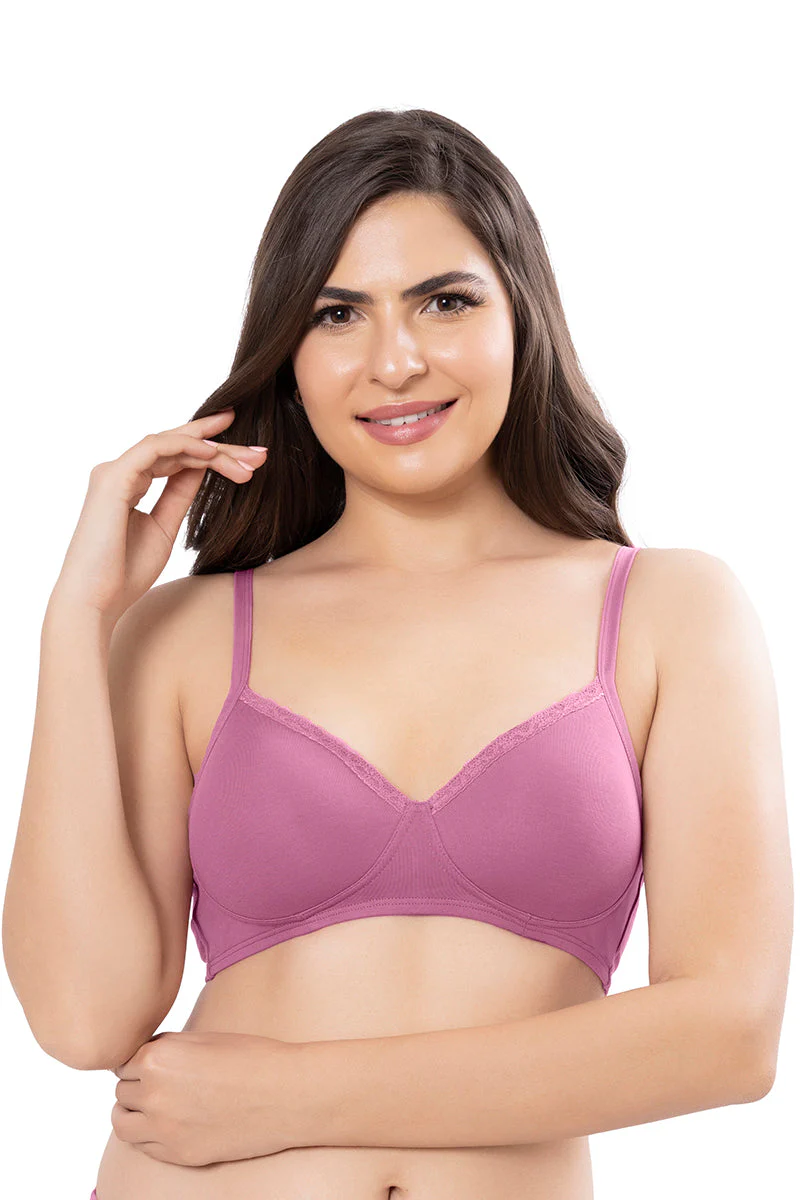 Amante. Cotton Casuals Padded Non-Wired Solid T-Shirt Bra (2)