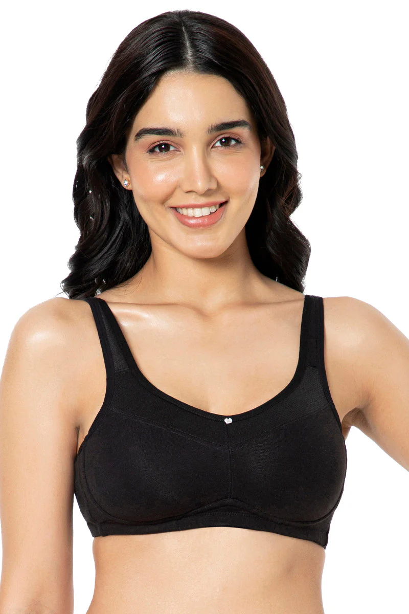  Amante. Cotton Smooth Back Solid Non Padded Non-Wired Support bra