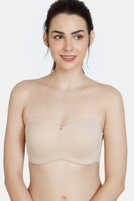 Zivame Innovation Padded Non Wired 3/4Th Coverage Strapless Bra