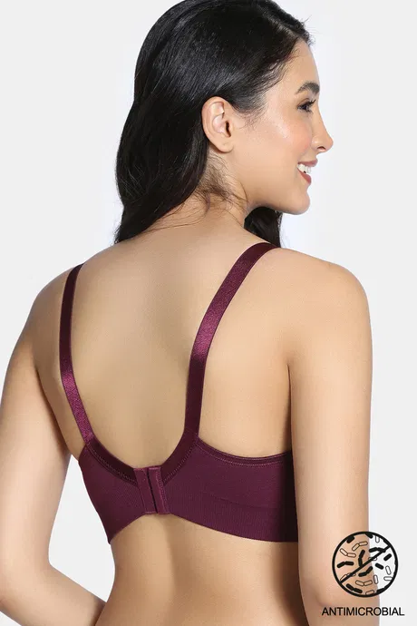 Zivame Maternity Padded Non Wired 3/4Th Coverage Seamless Nursing Bra