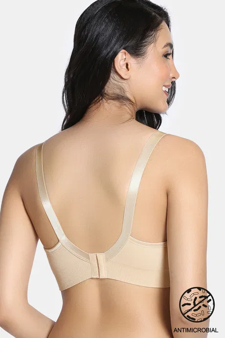 Zivame Maternity Padded Non Wired 3/4Th Coverage Seamless Nursing Bra